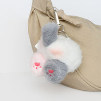 Portachiavi plush duo a forma di gattino