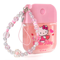 Spray corpo rinfrescante di Hello Kitty al profumo di pesca.