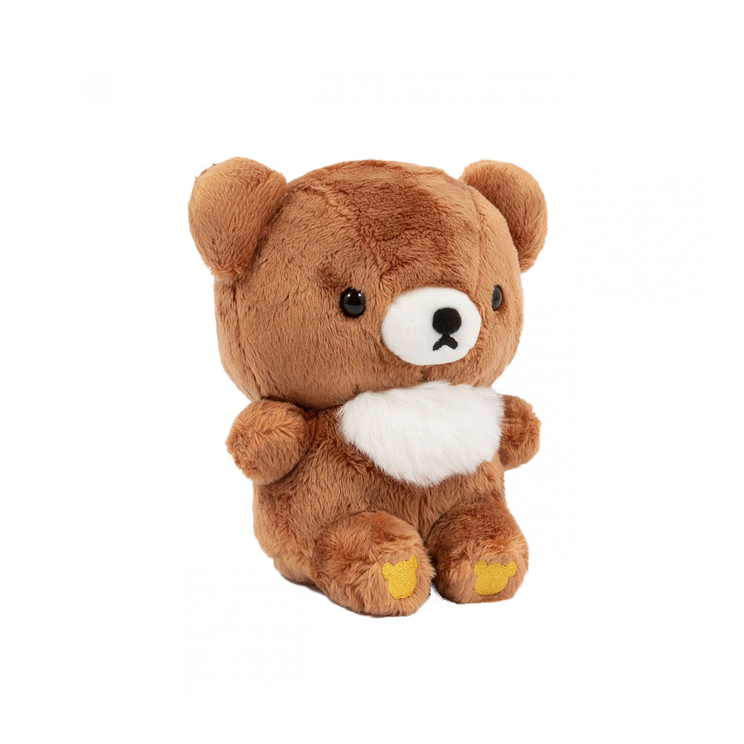 Plush super fluffy del personaggio Chairoikoguma della serie Rilakkuma in versione Small.