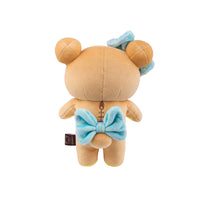 Plush super fluffy del personaggio Rilakkuma in versione happy for you Mochi.
