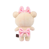 Plush super morbido del personaggio Korilakkuma della serie Rilakkuma in versione happy for you Mochi.