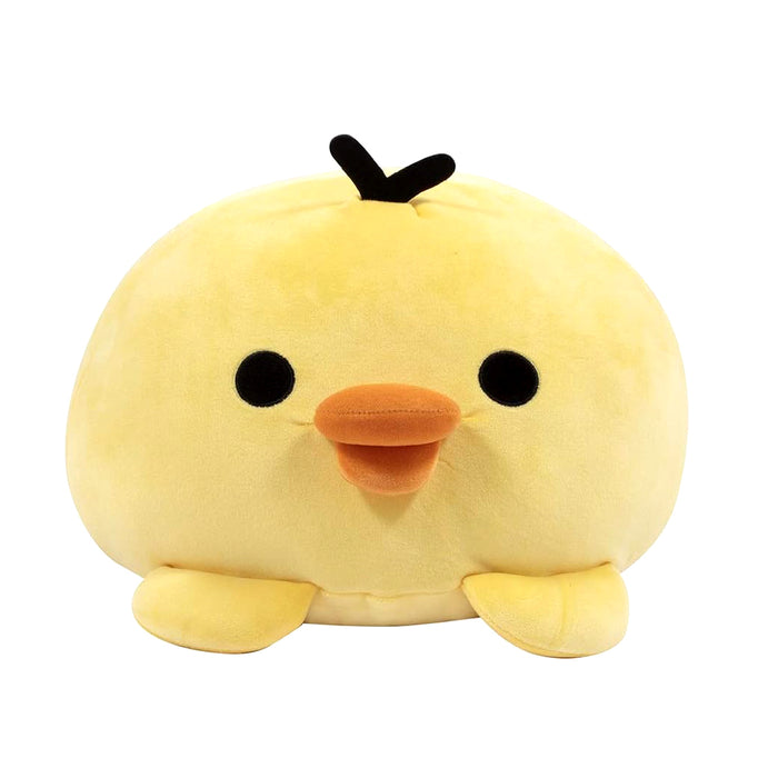 Plush super morbido del personaggio  Kiiroitori  della serie Rilakkuma in versione Mochi.
