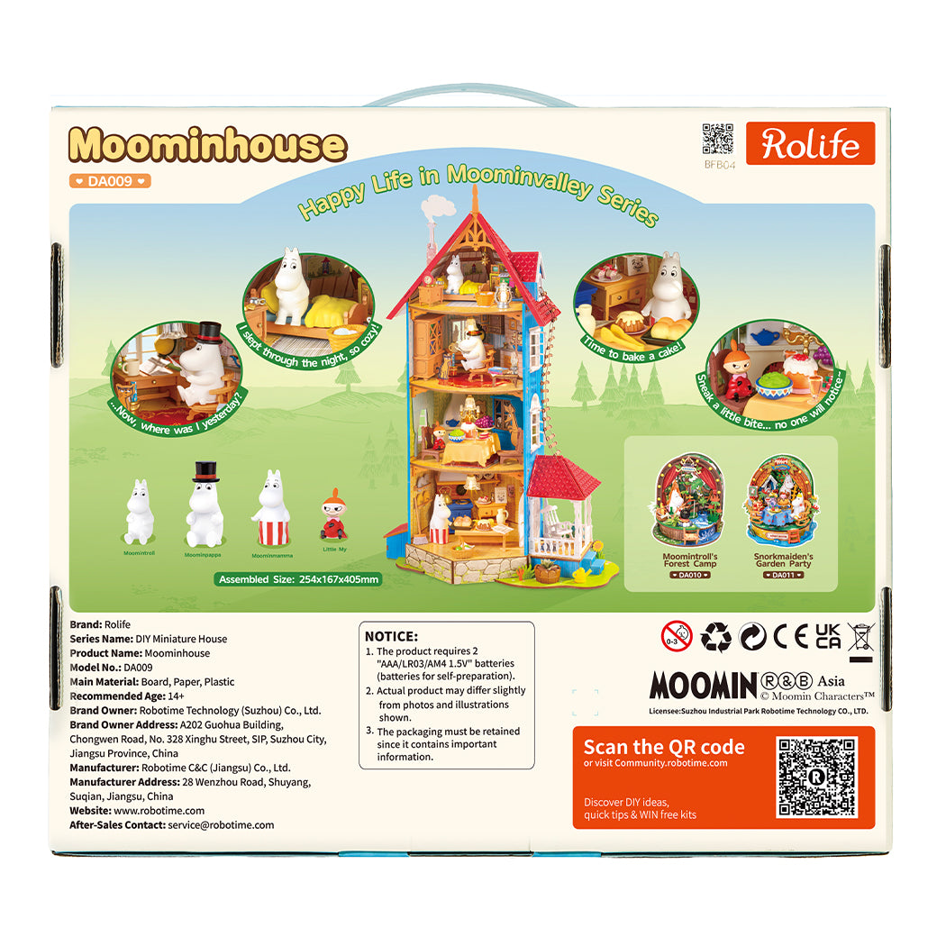 Modellino in 3d della casa di Moomin.