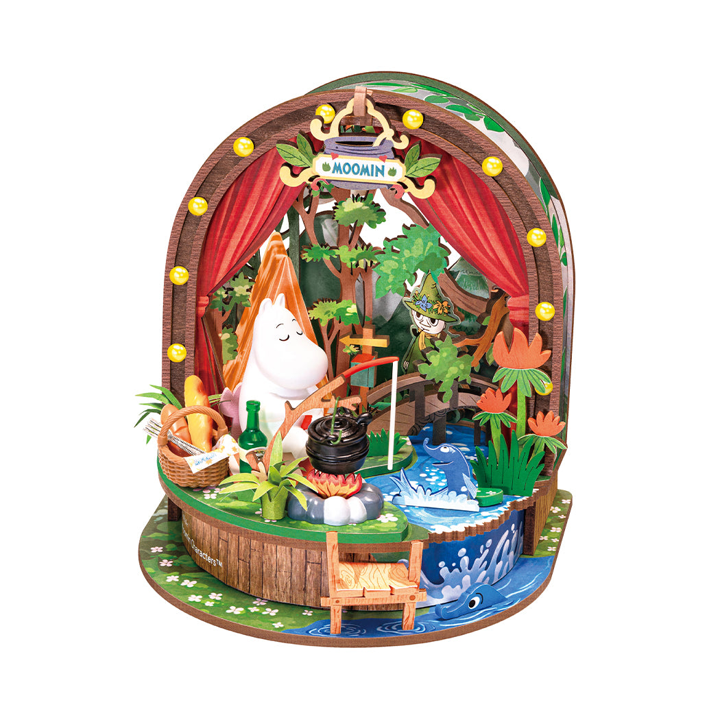 Modellino in 3d forest camp di Moomin.