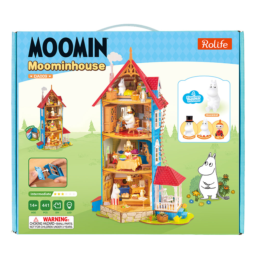 Modellino in 3d della casa di Moomin.