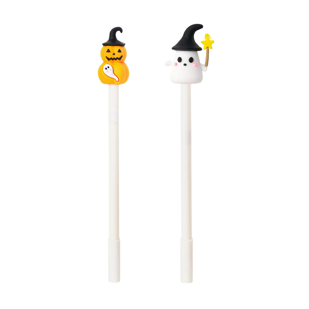 Penna gel di Halloween con inchiostro blu.