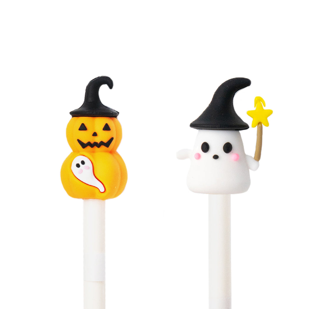 Penna gel di Halloween con inchiostro blu.