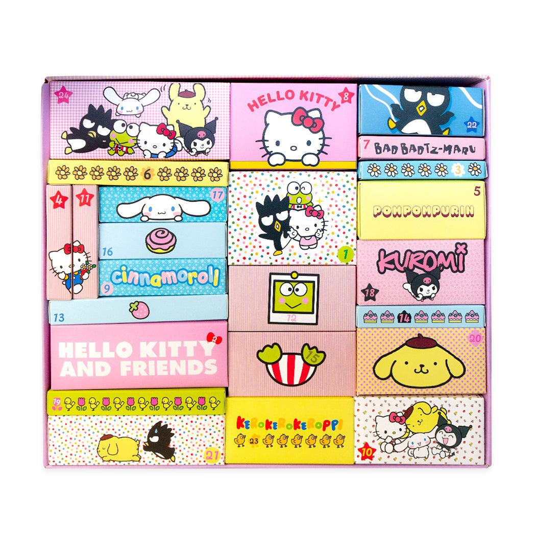Calendario dell'avvento beauty di Hello Kitty and friends.