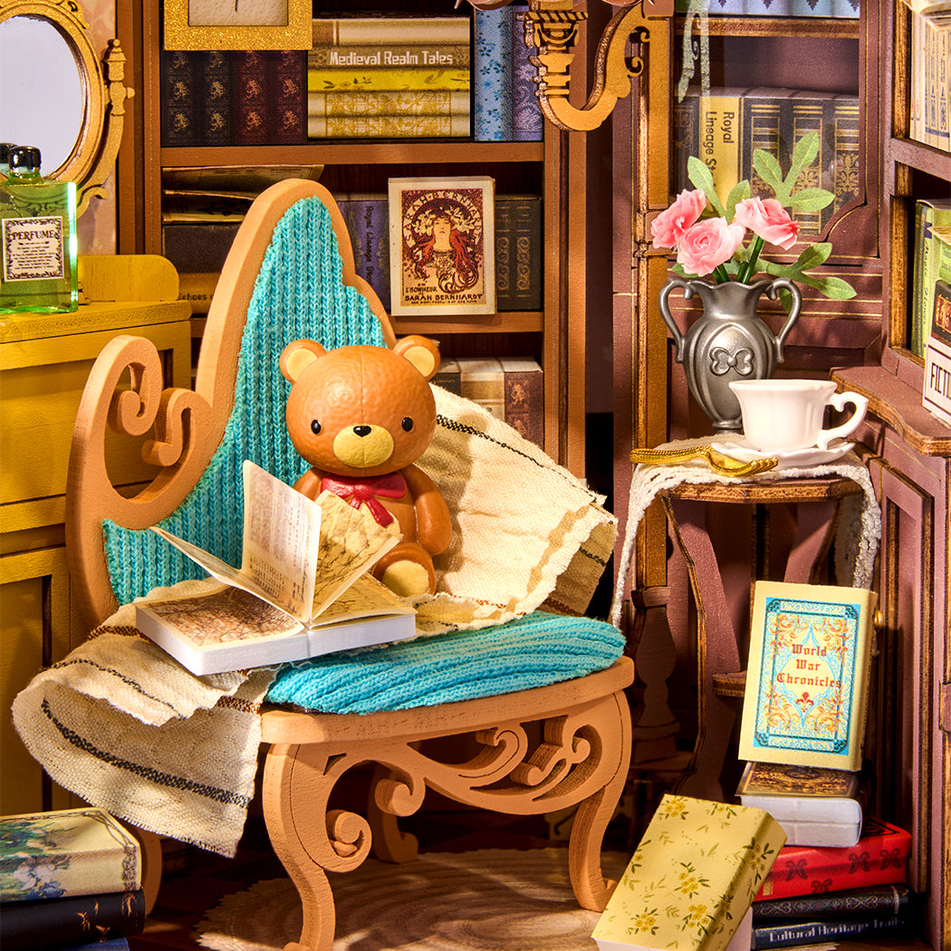 Modellino 3d Quiet Corner Study.