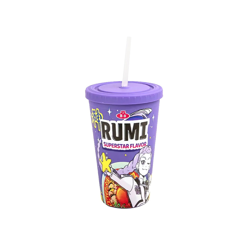 Bicchiere con cannuccia della serie K-pop Demon Hunters.